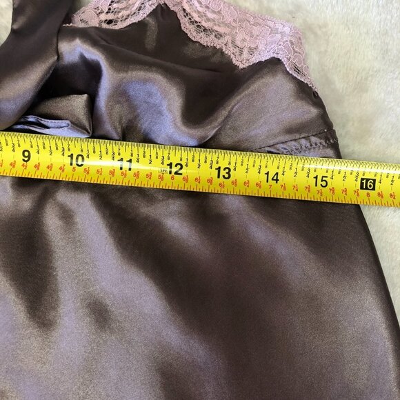 La Senza Lingerie Dark Taupe & Pink Satin Camisole Size Med - Picture 7 of 9